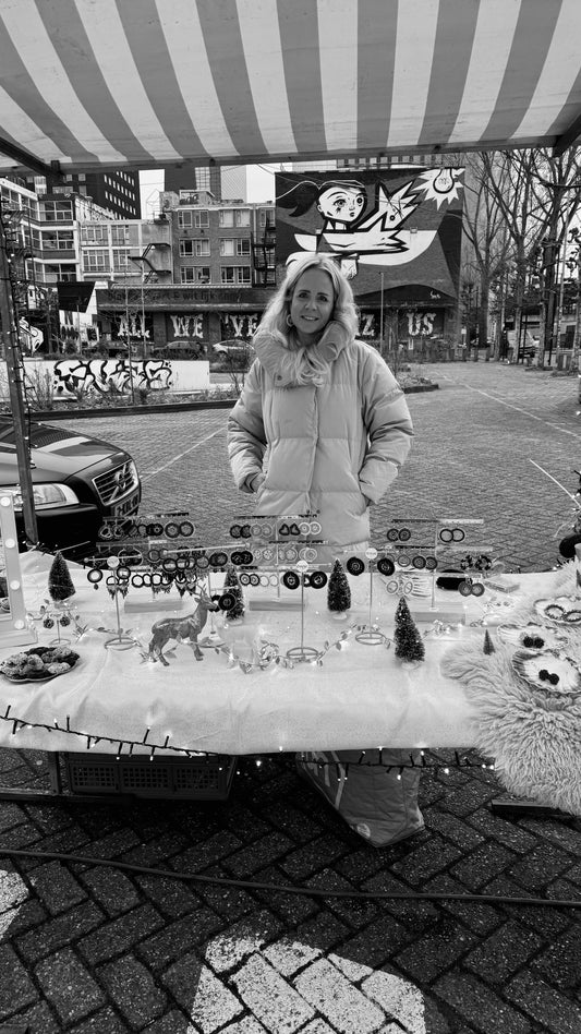 Evoir stond op de Kerstmarkt van Swan Market in Rotterdam